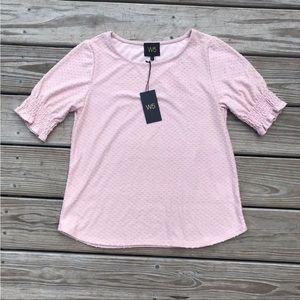 W5 Short Sleeved Pink Top